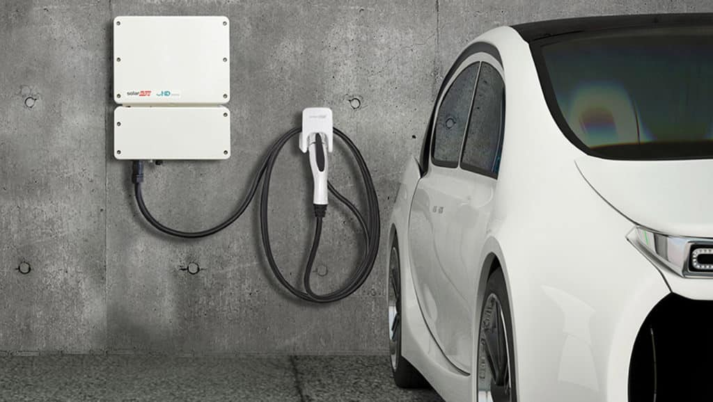 White-Car-And-EV-Charger