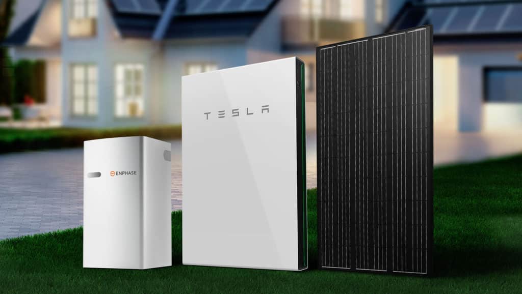 White-Tesla-Powerwall-And-Black-Solar-Panel