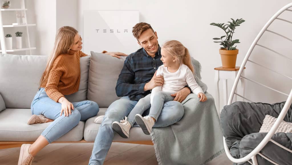 Tesla-Powerwall-On-The-Wall-Of-The-House