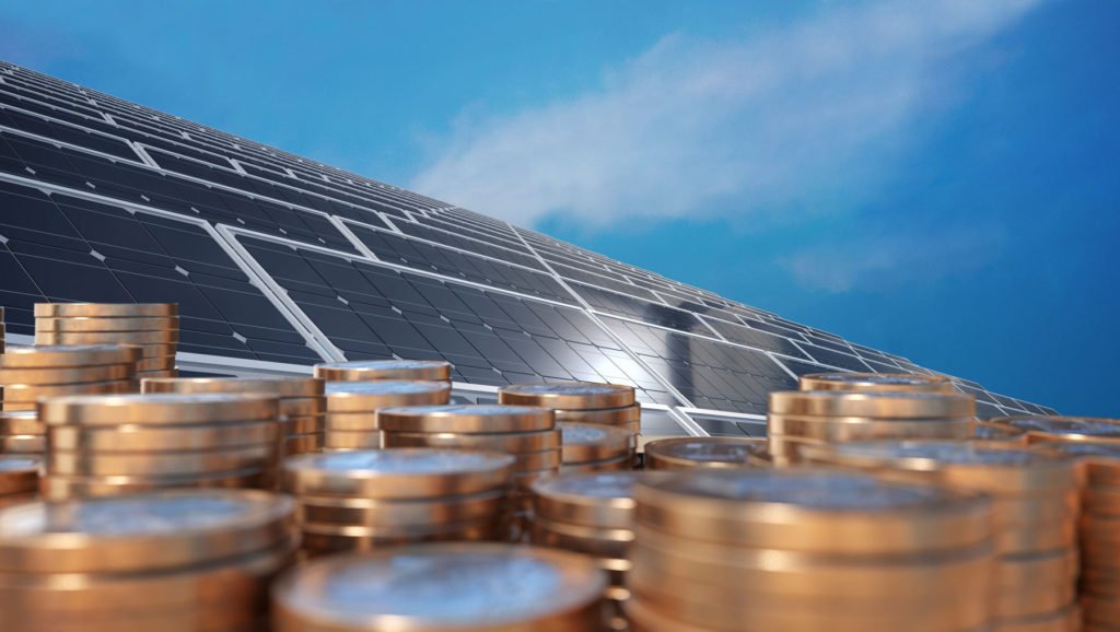 Solar-Panels-And-Gold-Coins